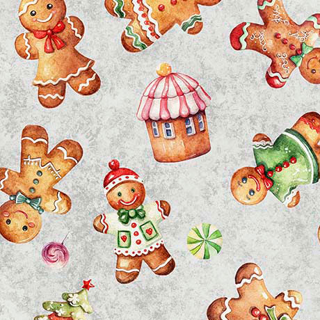Bild von Gingerbread Men Gray
